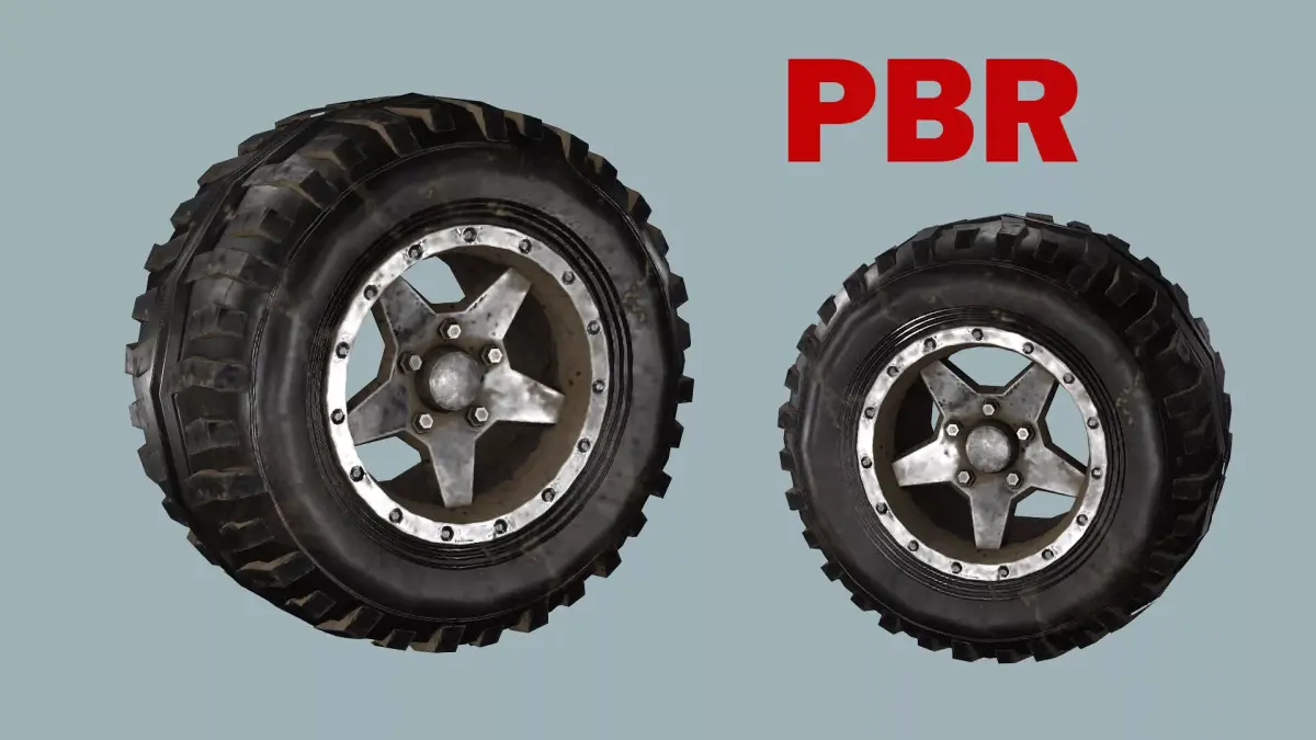 Car-Truck Wheel GG Low-poly 3D Model Low-poly 3D model