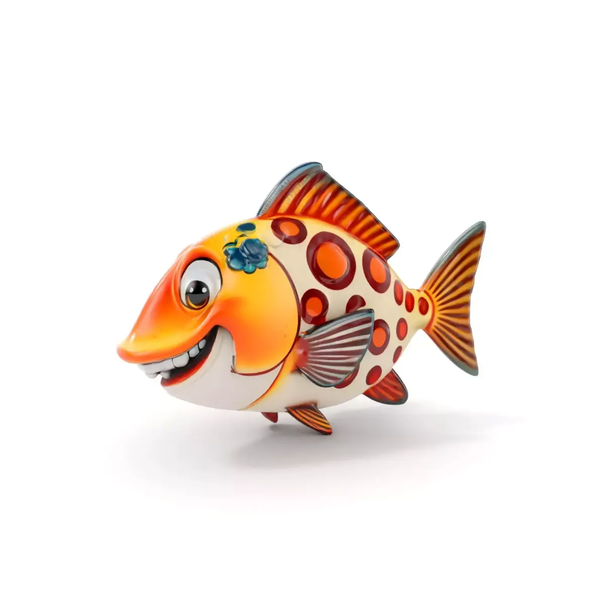 Cartoon Fish D Model Pack Low-poly 3D model