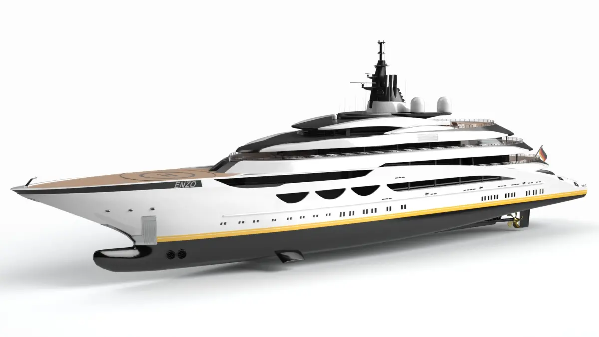 Enzo Luxury Yacht Dynamic Simulation 3D model