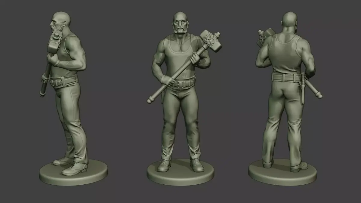 Bill HammerMan BH1 0001 3D print model