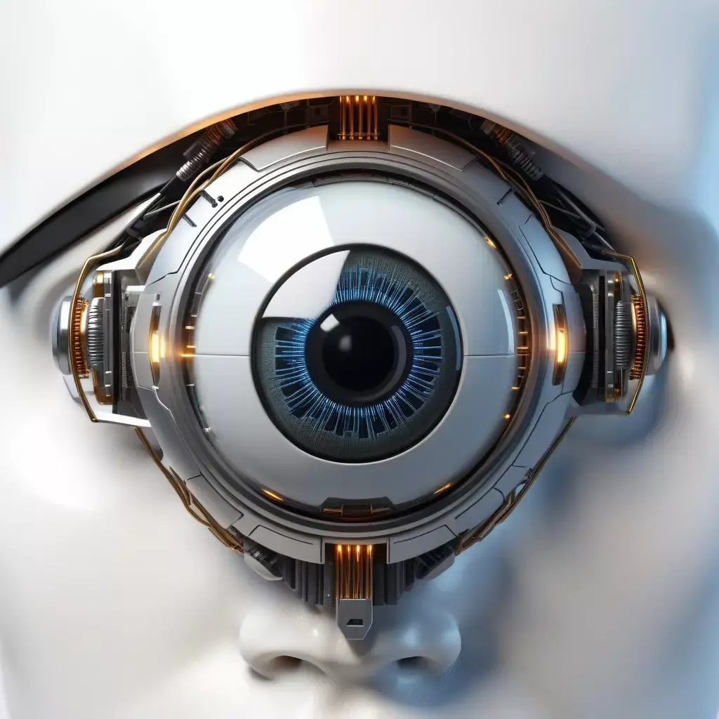 Futuristic Cybernetic Eye 3D Model 3D model
