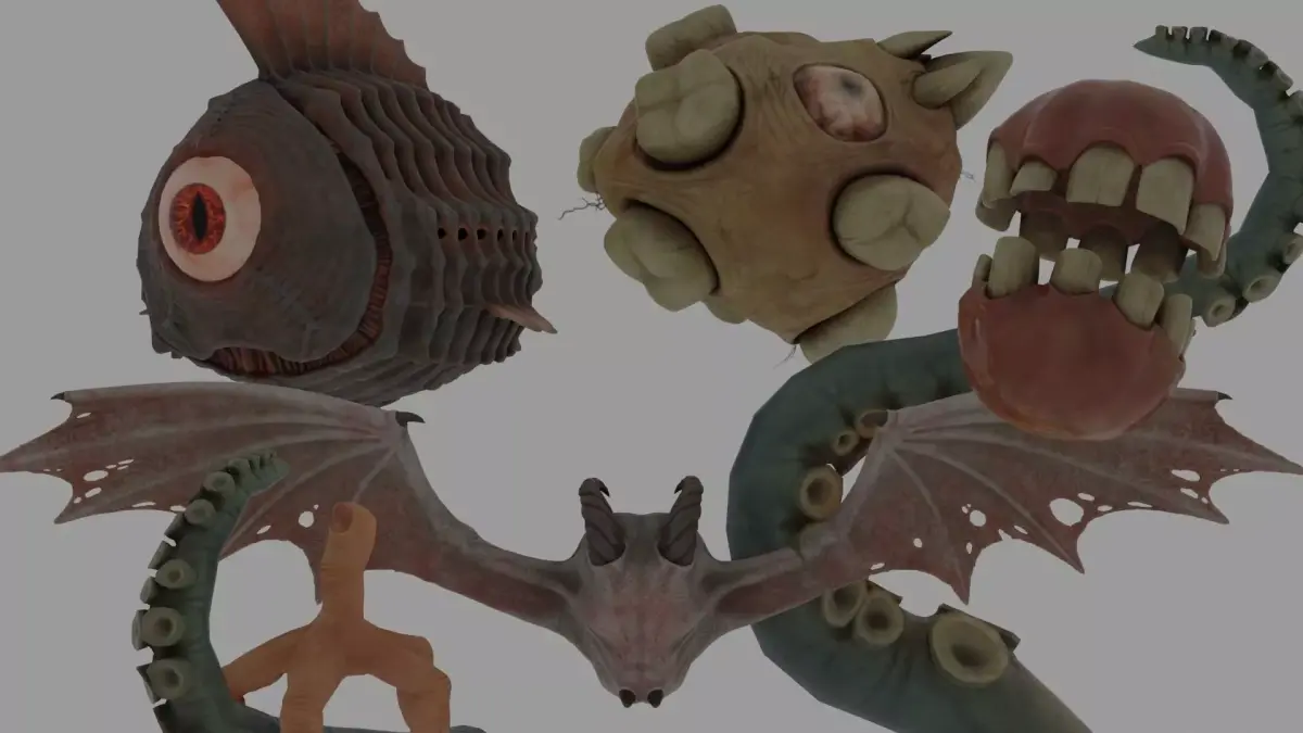 Eldritch Abominations PBR Model Pack Low-poly 3D model