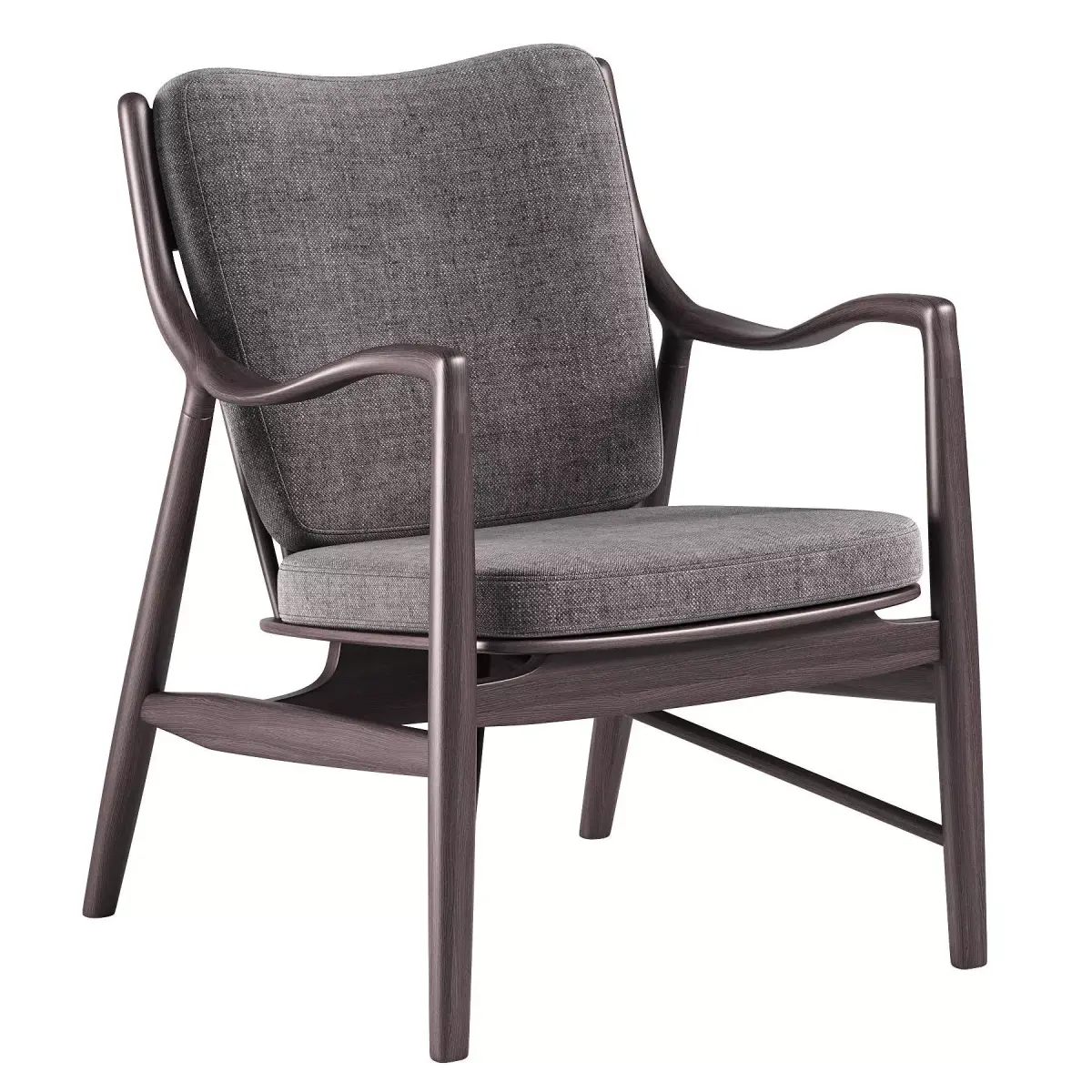 Aalborg Armchair dark gray By DeepHouse 3D model