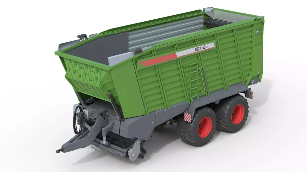 Fendt Tigo Trailer Low-poly 3D model