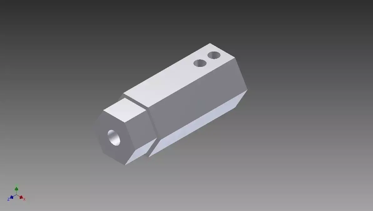 8mm Shaft to Hex Adapter 3D model