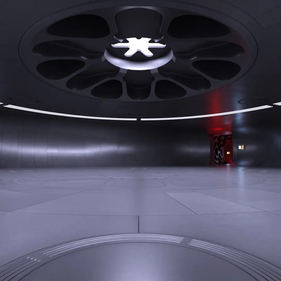 Sci-fi Interior 17 - Nuclear Power Station 3D model