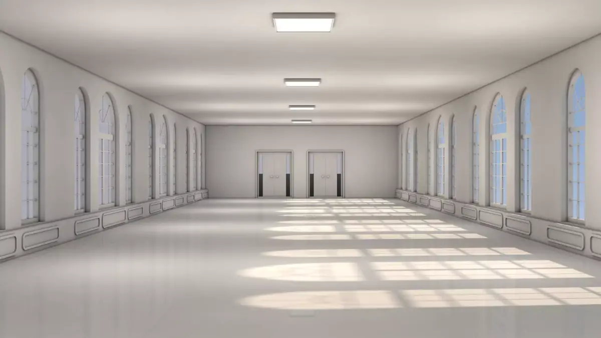 Church Interior Hall 3D model