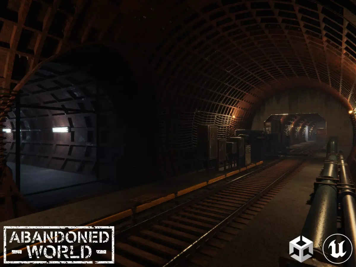 Modular Subway Tunnels 3D Model Pack