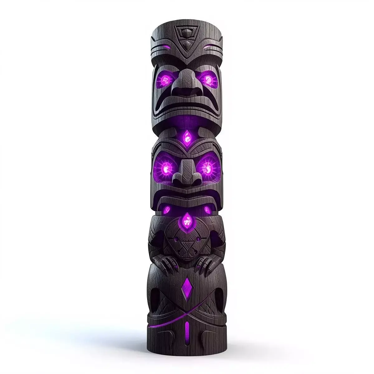Cursed Totem Pole 3D Model V04 Low-poly 3D model