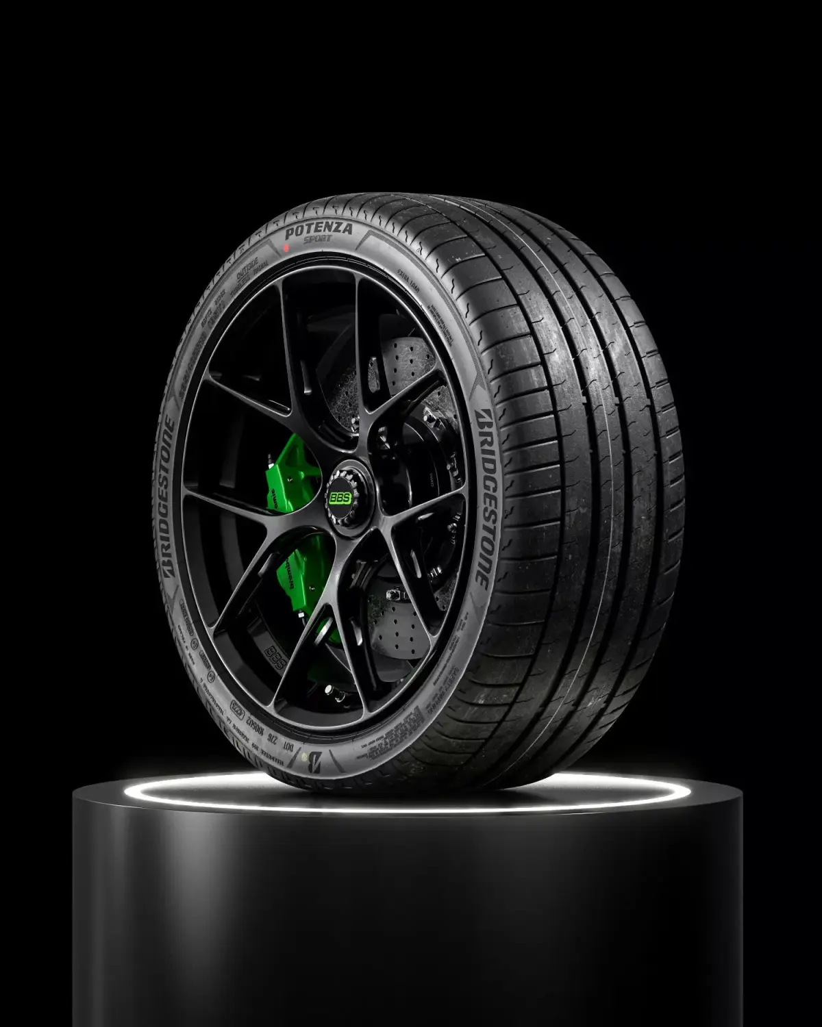 Bridgestone Potenza Sport 235 40 R18 3D model