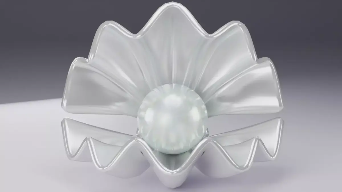 Shell and Pearl 3D model