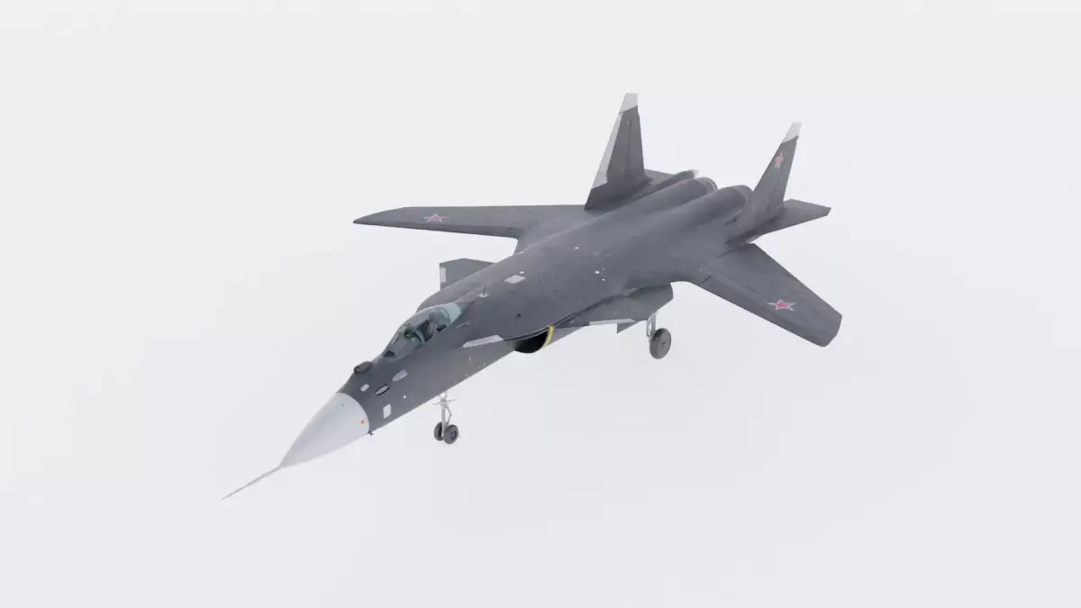 SUKHOI SU-47 FIGHTER JET 3D model