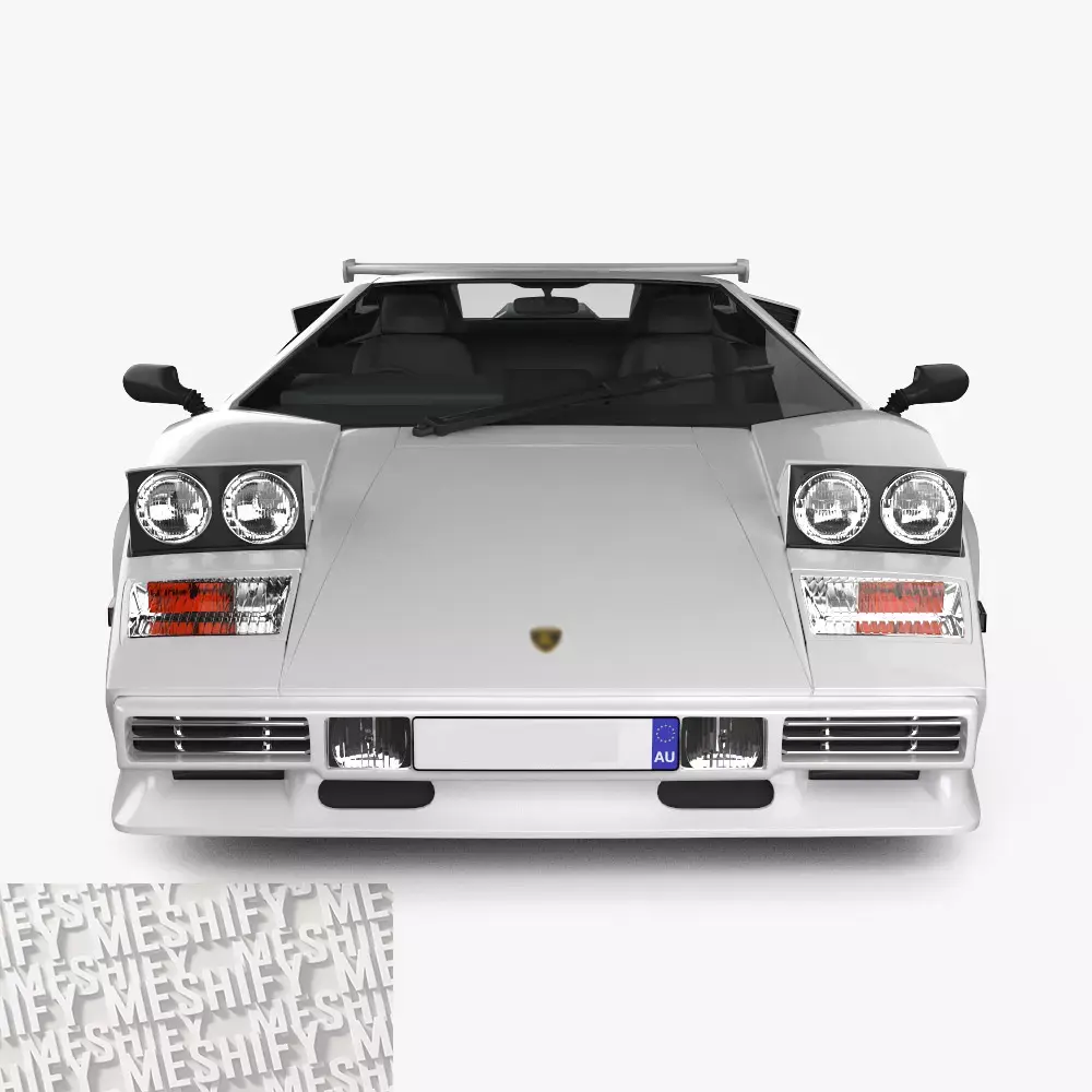 1985 Classic Wedge Supercar 3D model
