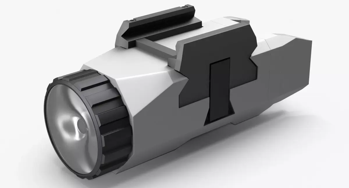 Pistol Flashlight Generic Low-poly 3D model
