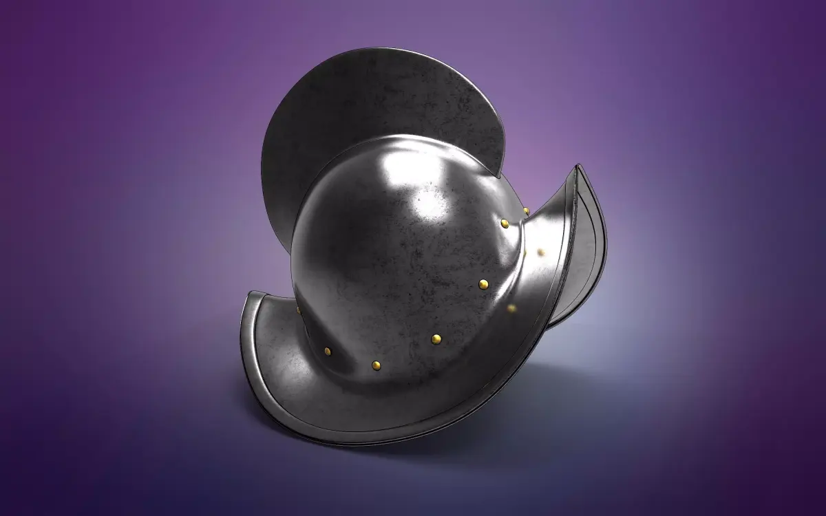 Conquistador Morion medieval helmet 3D print model