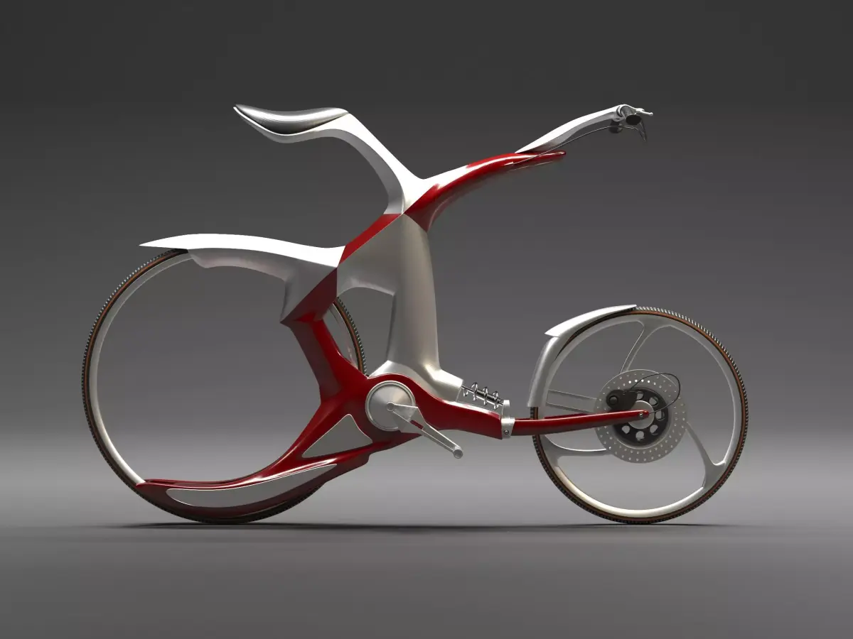 Eco Bike Low-poly 3D model