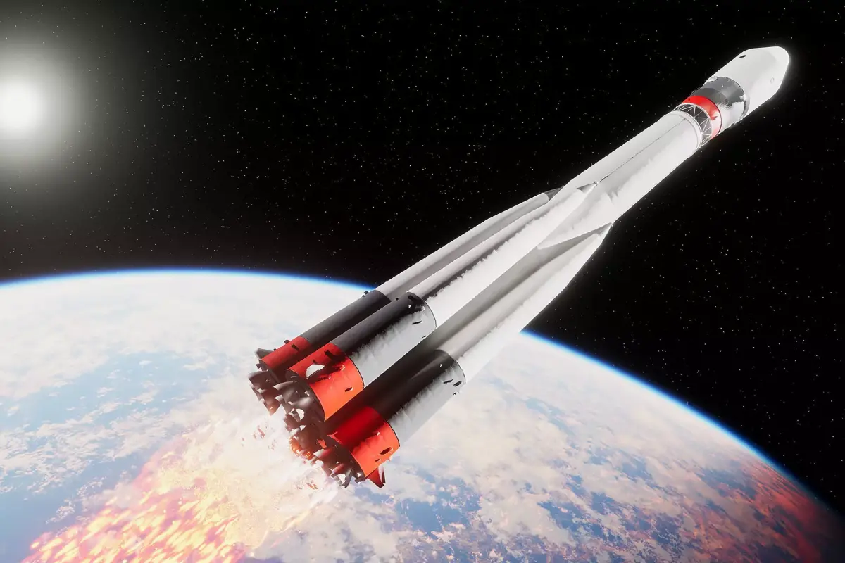 Spaceship Rocket Low-poly 3D model