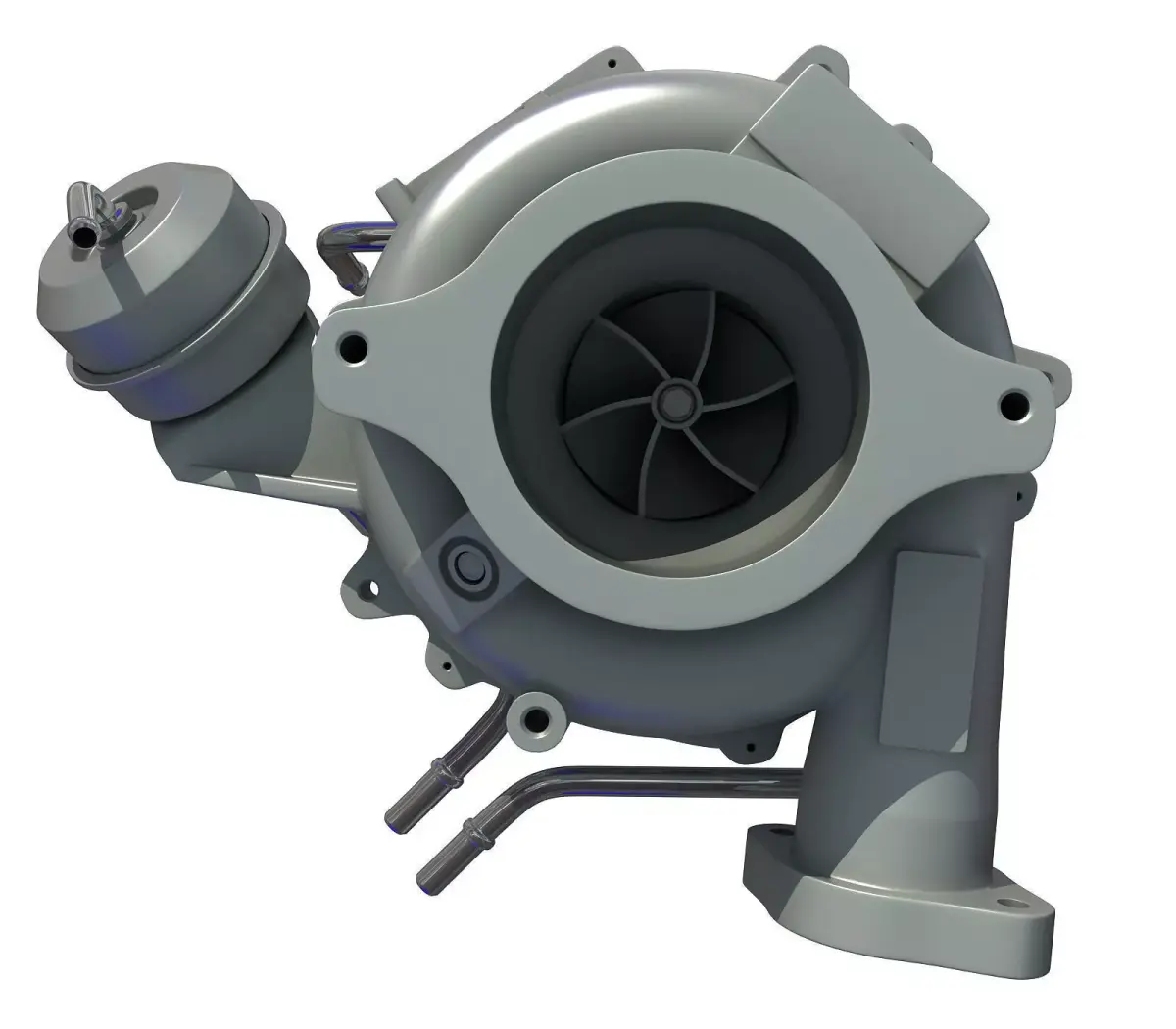 White Turbo Engine 3D model 24 3D model