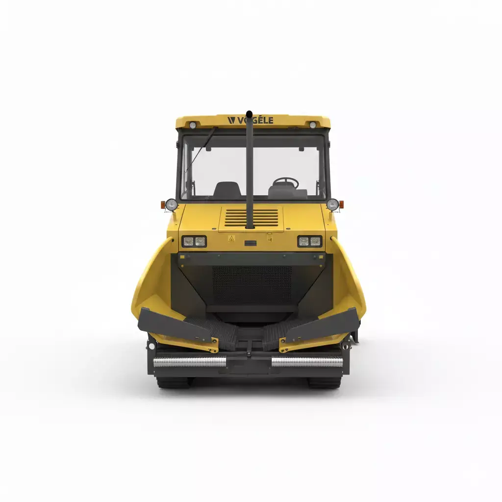 Super Tracked Asphalt Paver Heavy Construction Machinery Low-poly 3D model