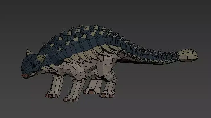Dinosaurs Lowpoly - Herbivores Pack Low-poly 3D model