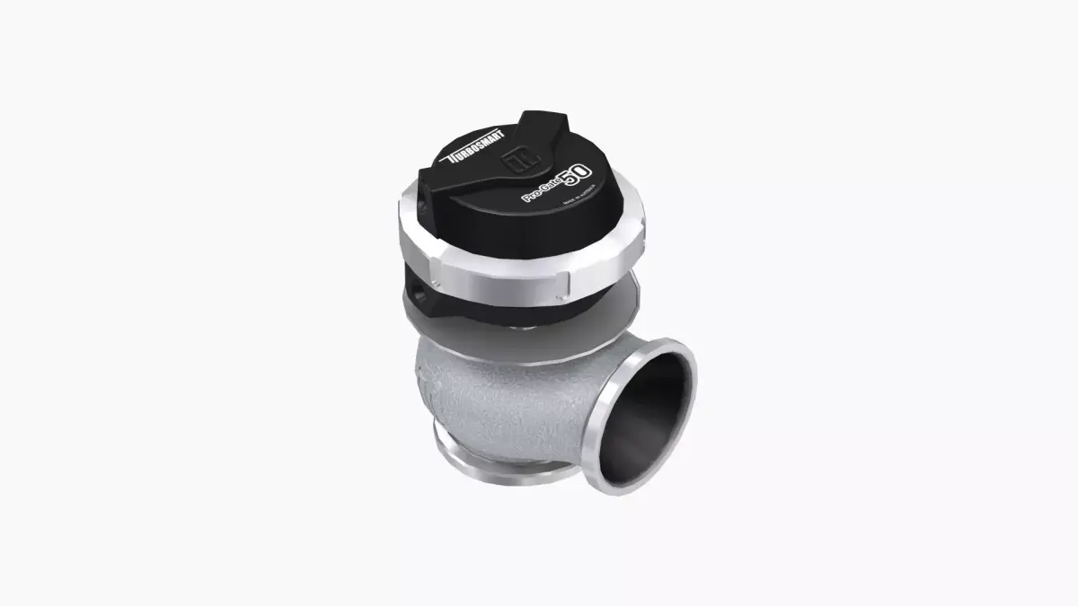 Turbosmart Pro-Gate50 wastegate Low-poly 3D model