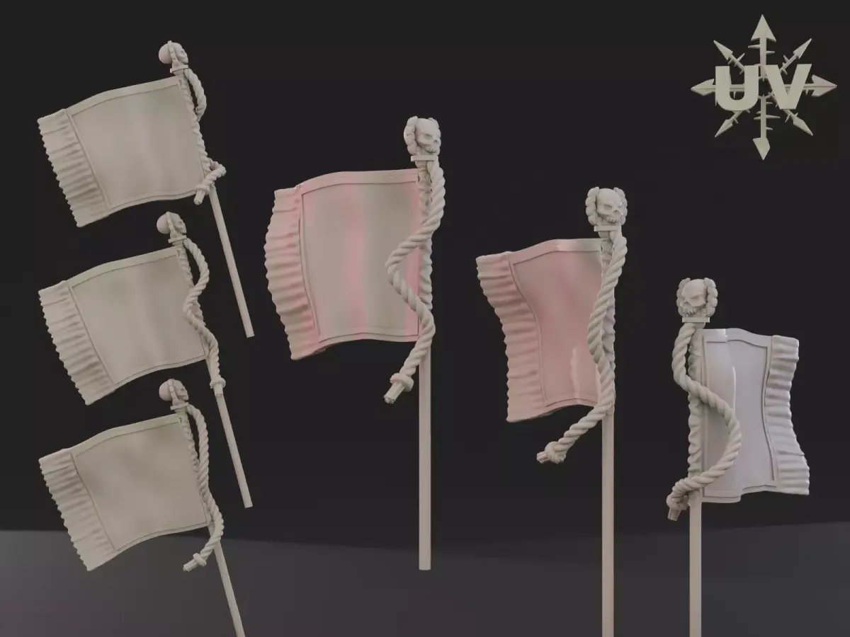regimental standart 3D print model