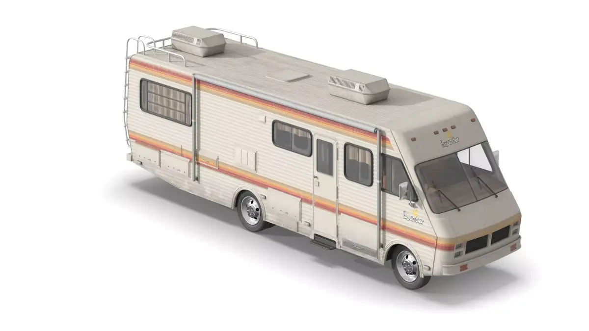 Breaking Bad RV Fleetwood Bounder 1986 Rigged for Maya 3D model
