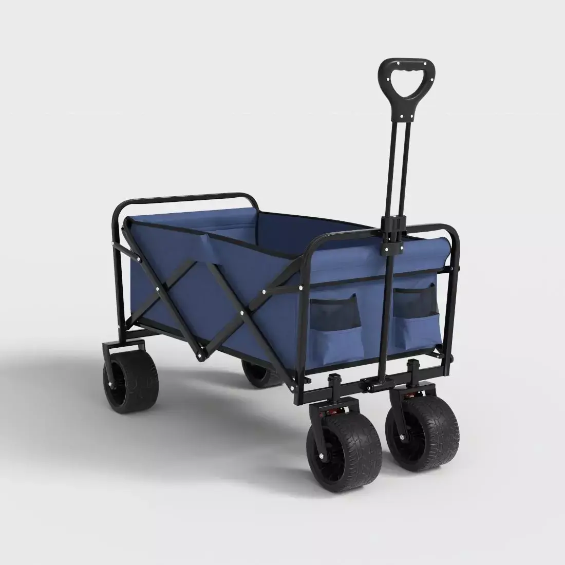 FOLDABLE WAGON CART TROLLEY Low-poly 3D model