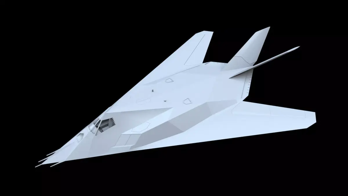 Lockheed F-117A Nighthawk Free low-poly 3D model