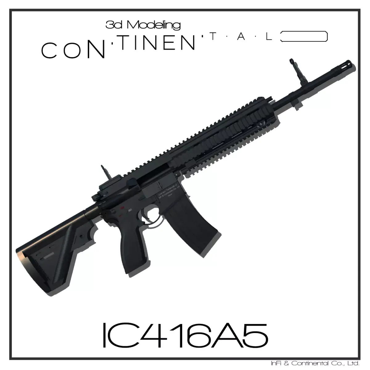 IC416A5 ar - rifle 3D model
