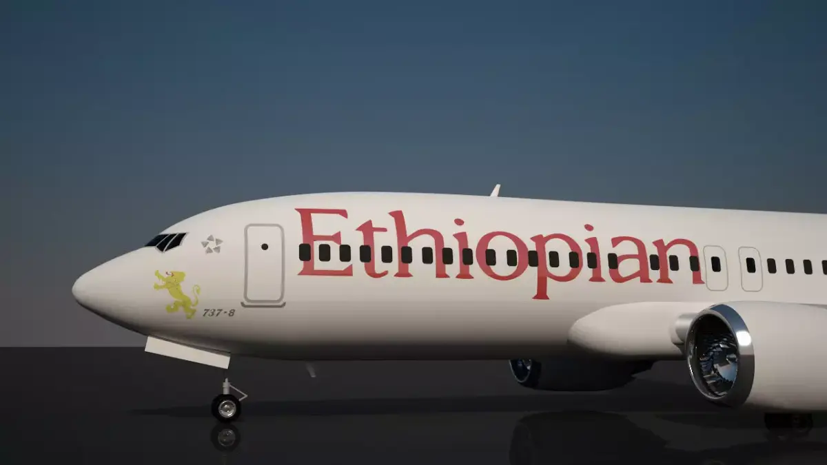 Ethiopian Airlines 737 MAX 8 3D model