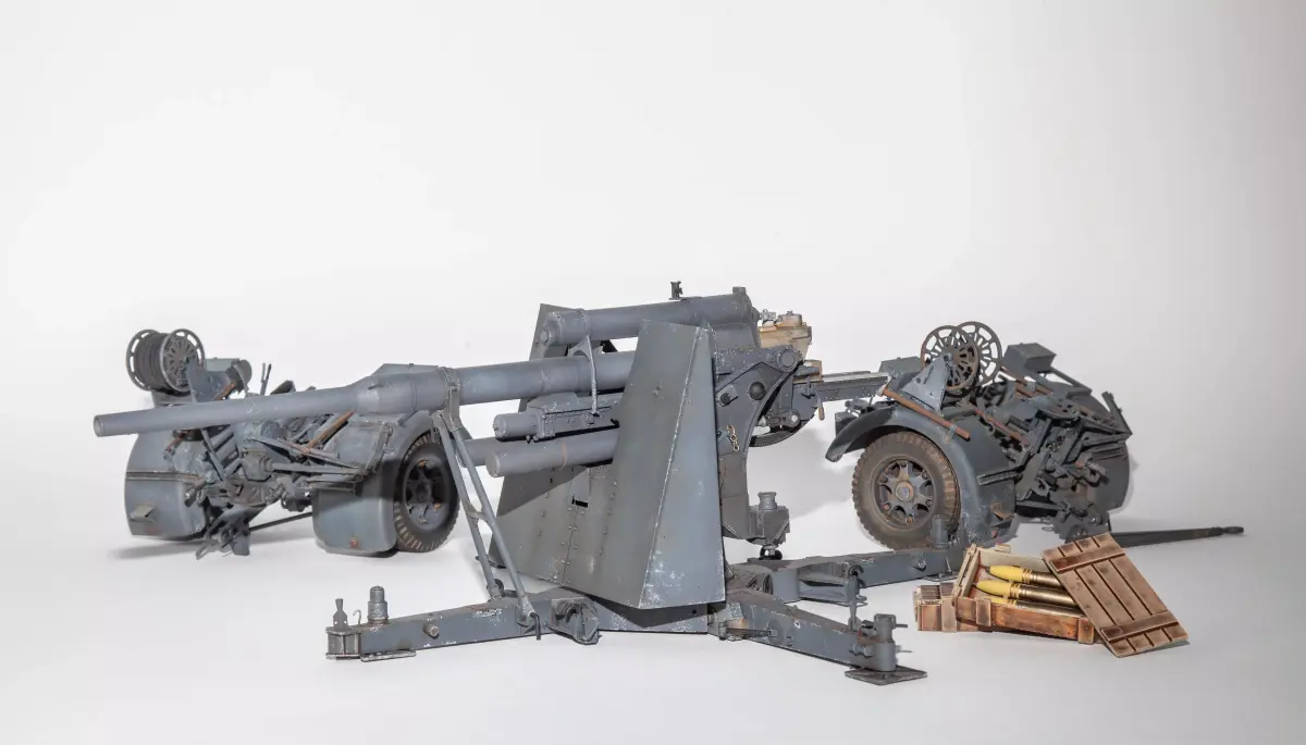 Flak 36 German anti-aircraft gun 3D print model  BASIC MODEL 3D print model