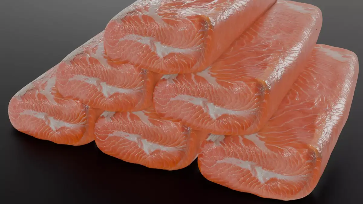 Salmon Steak 3D model purchase