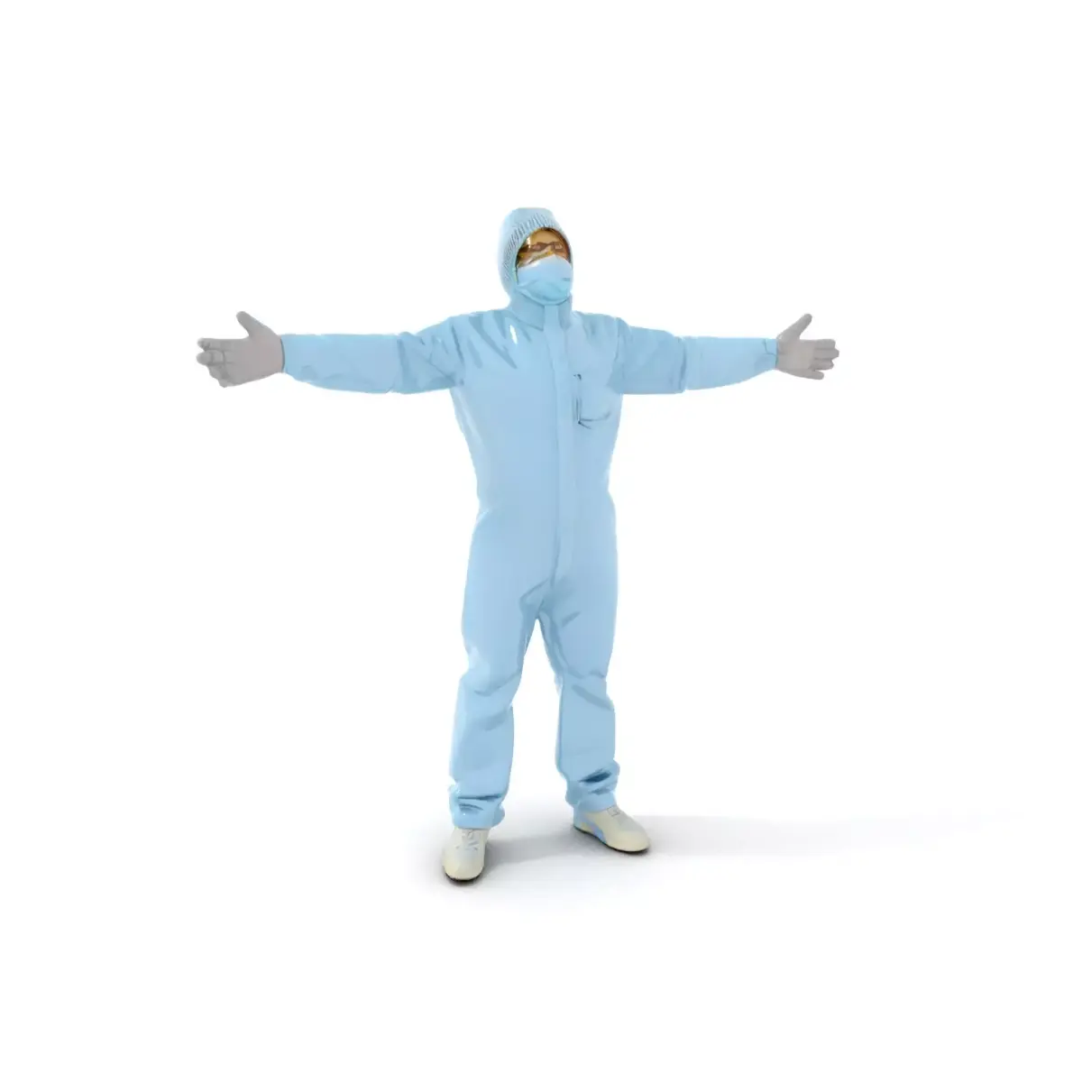 Protective Coverall Suit model pack Low-poly 3D model