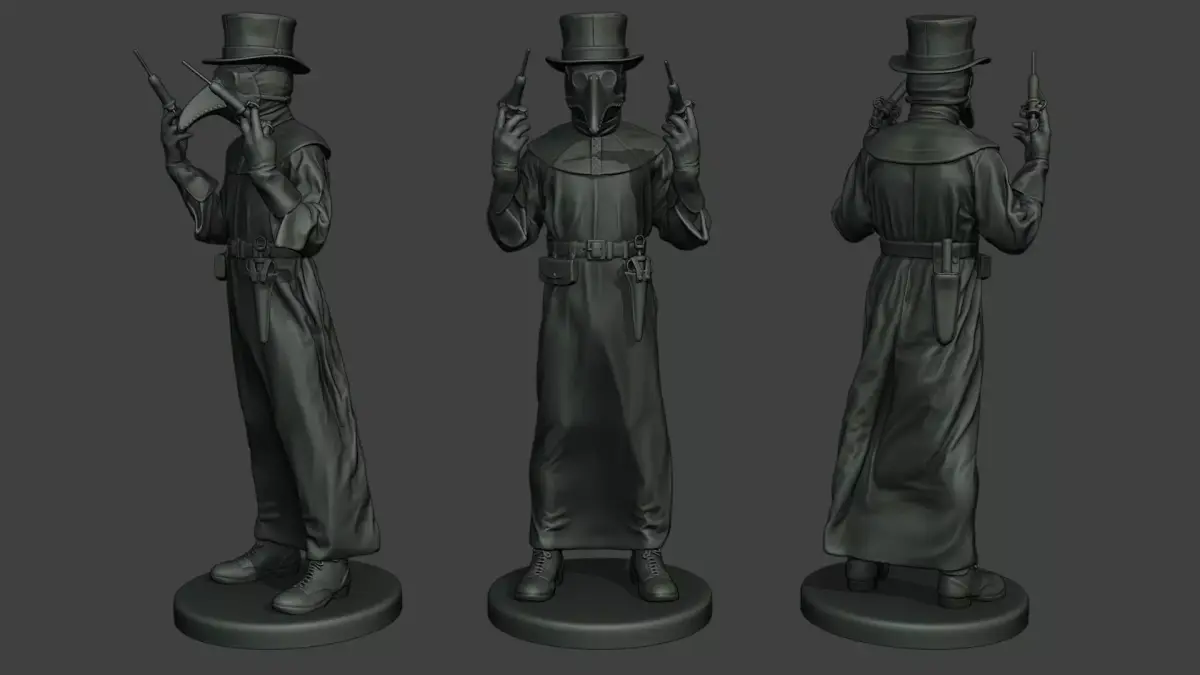 Hans Plague Doctor PDS005 3D print model