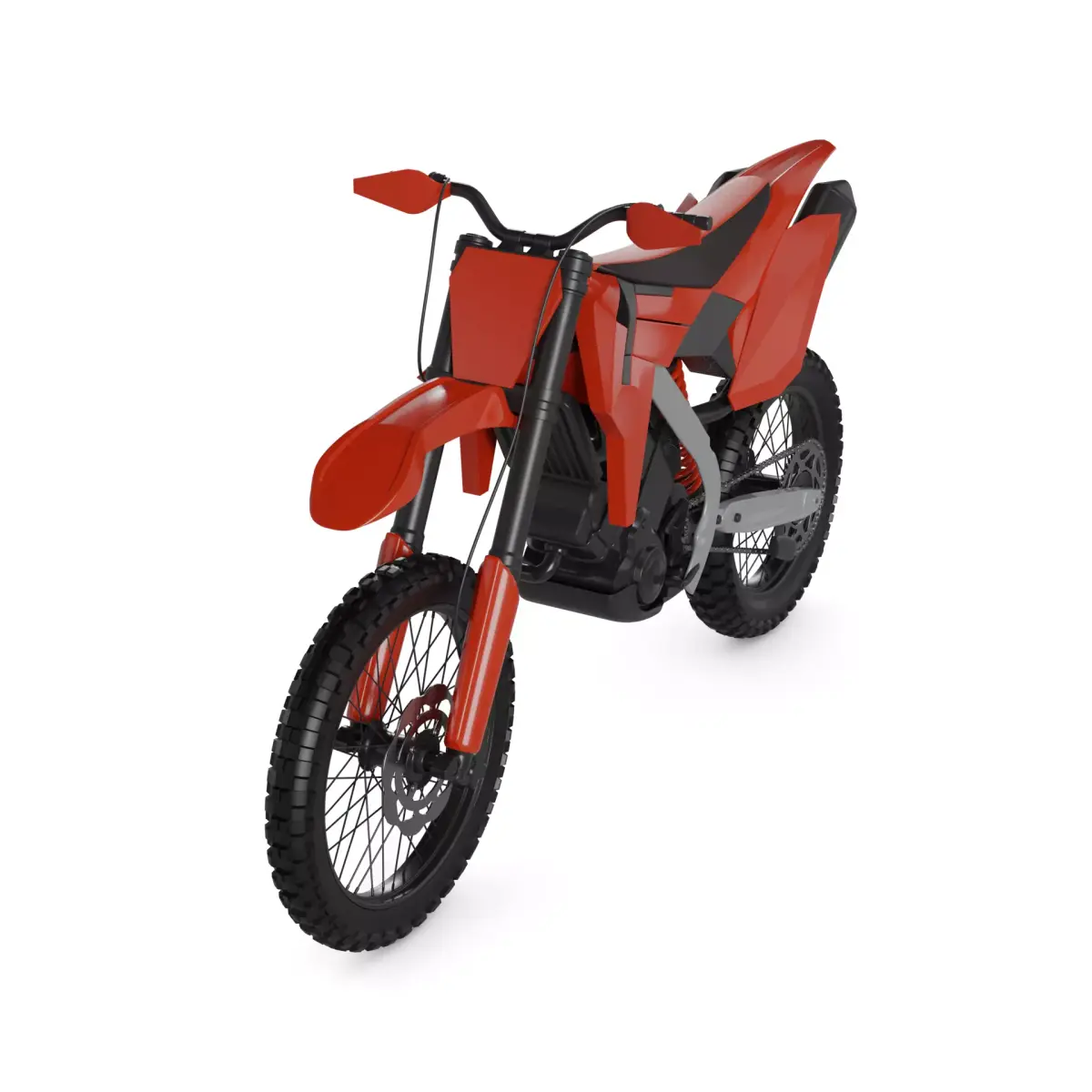 Motocross Motorcycle 3D model shop
