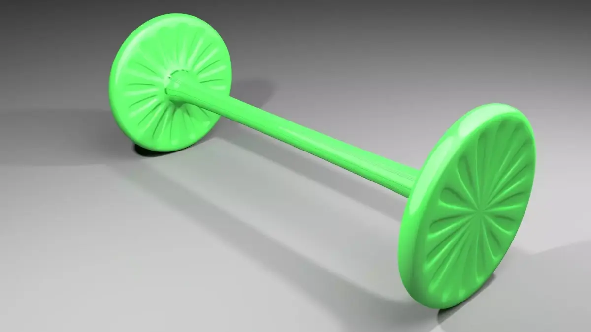 Plastic Wheel 4 3D model
