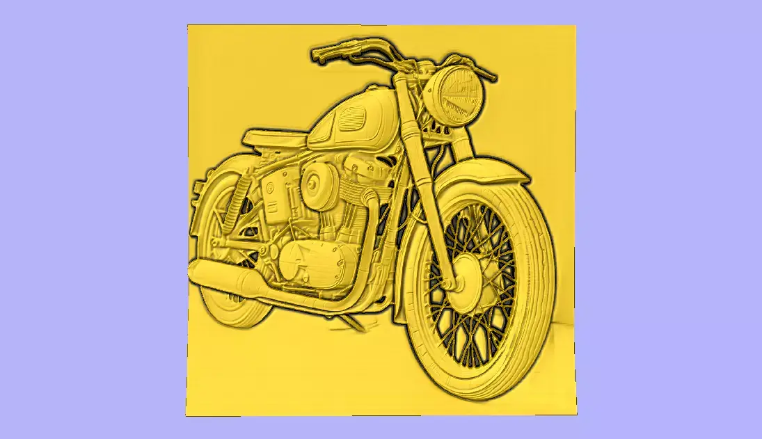 MOTO ANTIGA  3D model