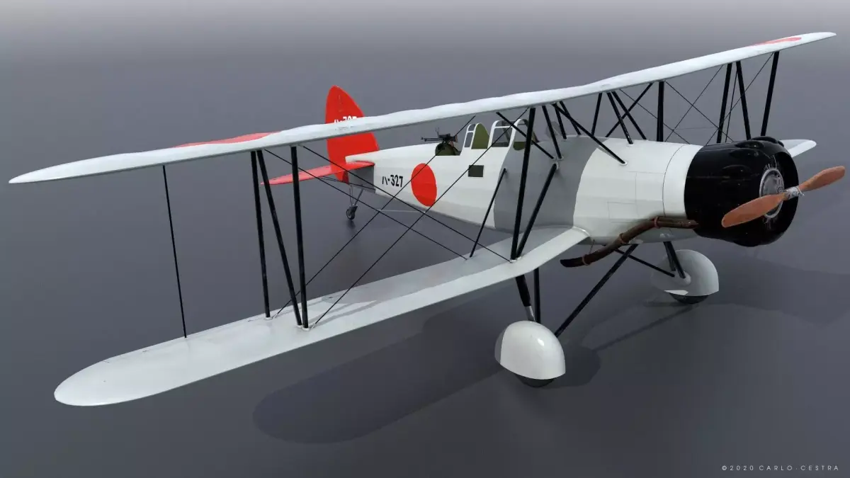 B4Y ha-327 - Not rigged Low-poly 3D model
