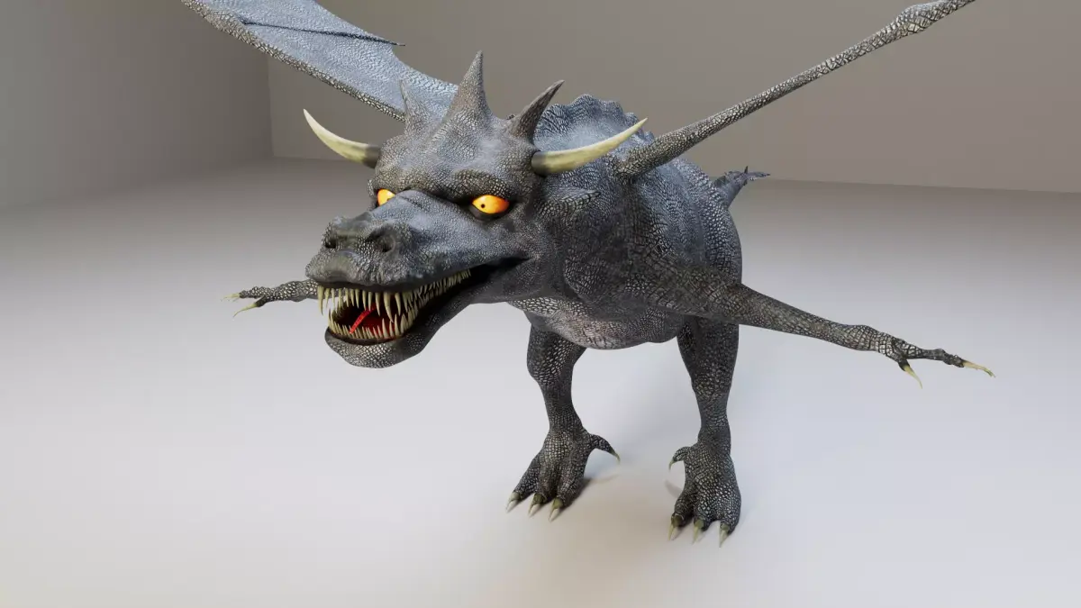 Dragon 3D model 8