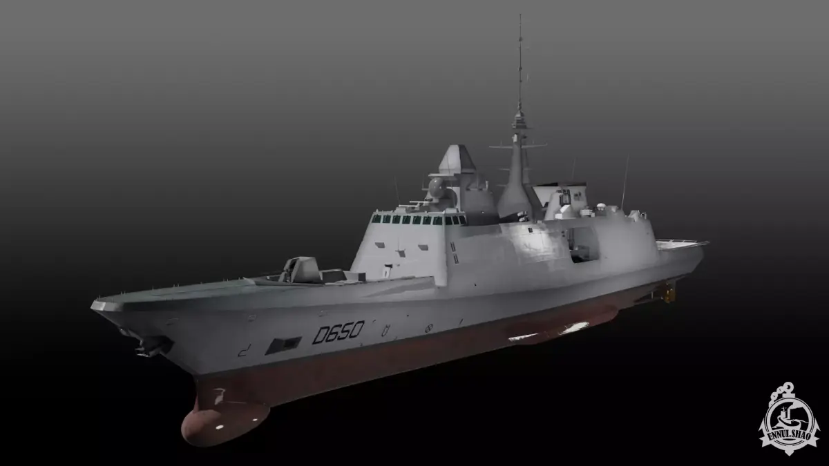 FS Aquitaine Game Ready Low-poly 3D model