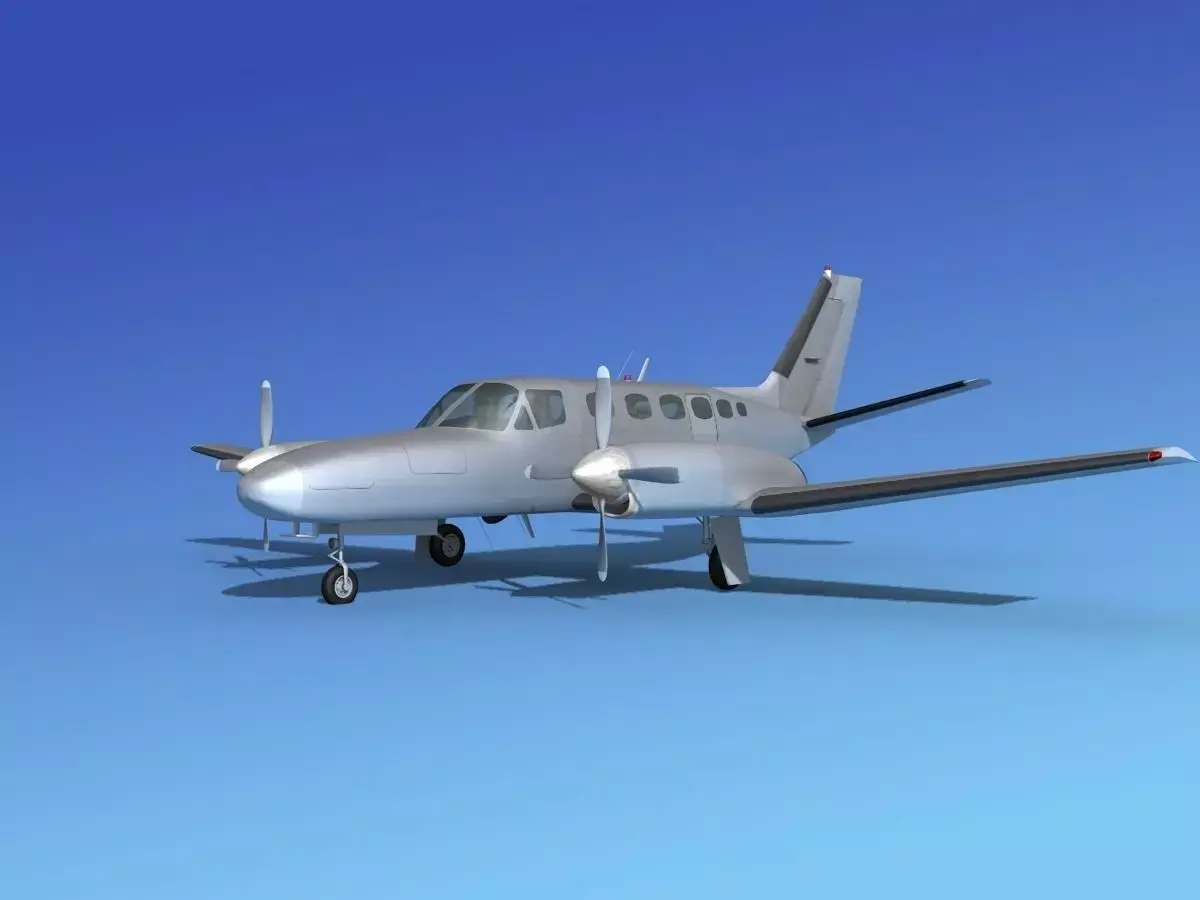 Cessna 441 II Conquest Bare Metal 3D model