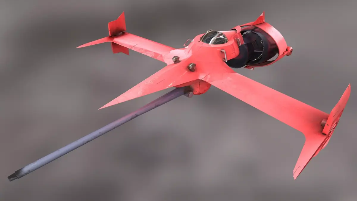 Swordfish monoracer Low-poly 3D model