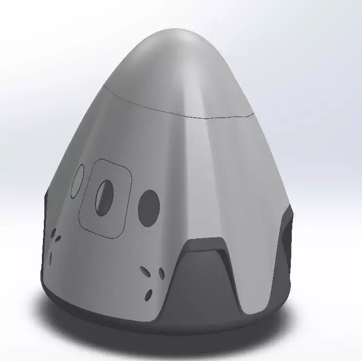 SpaceX Dragon Capsule 3D model