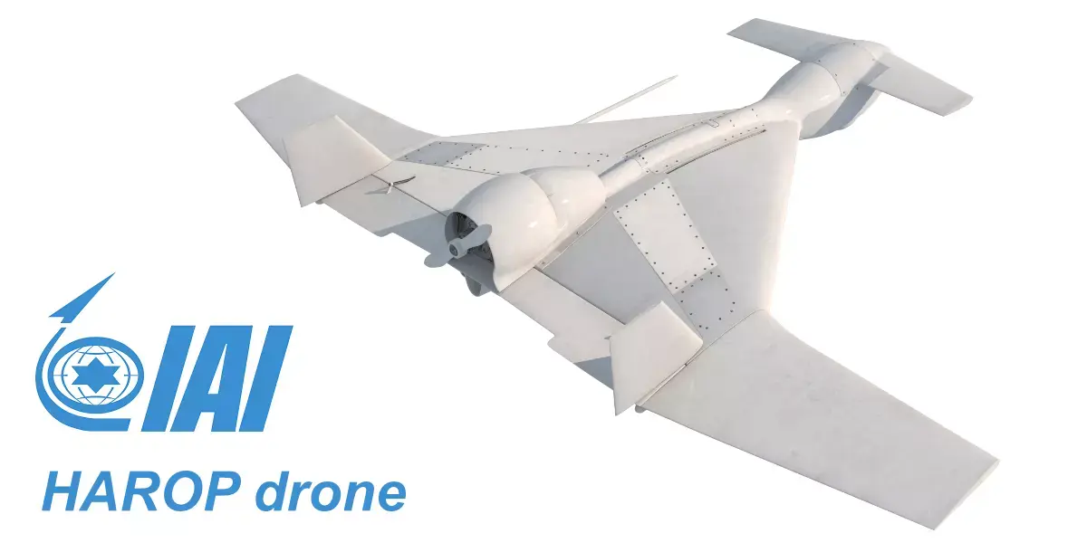 IAI Harop UAV loitering munition Drone Free 3D model