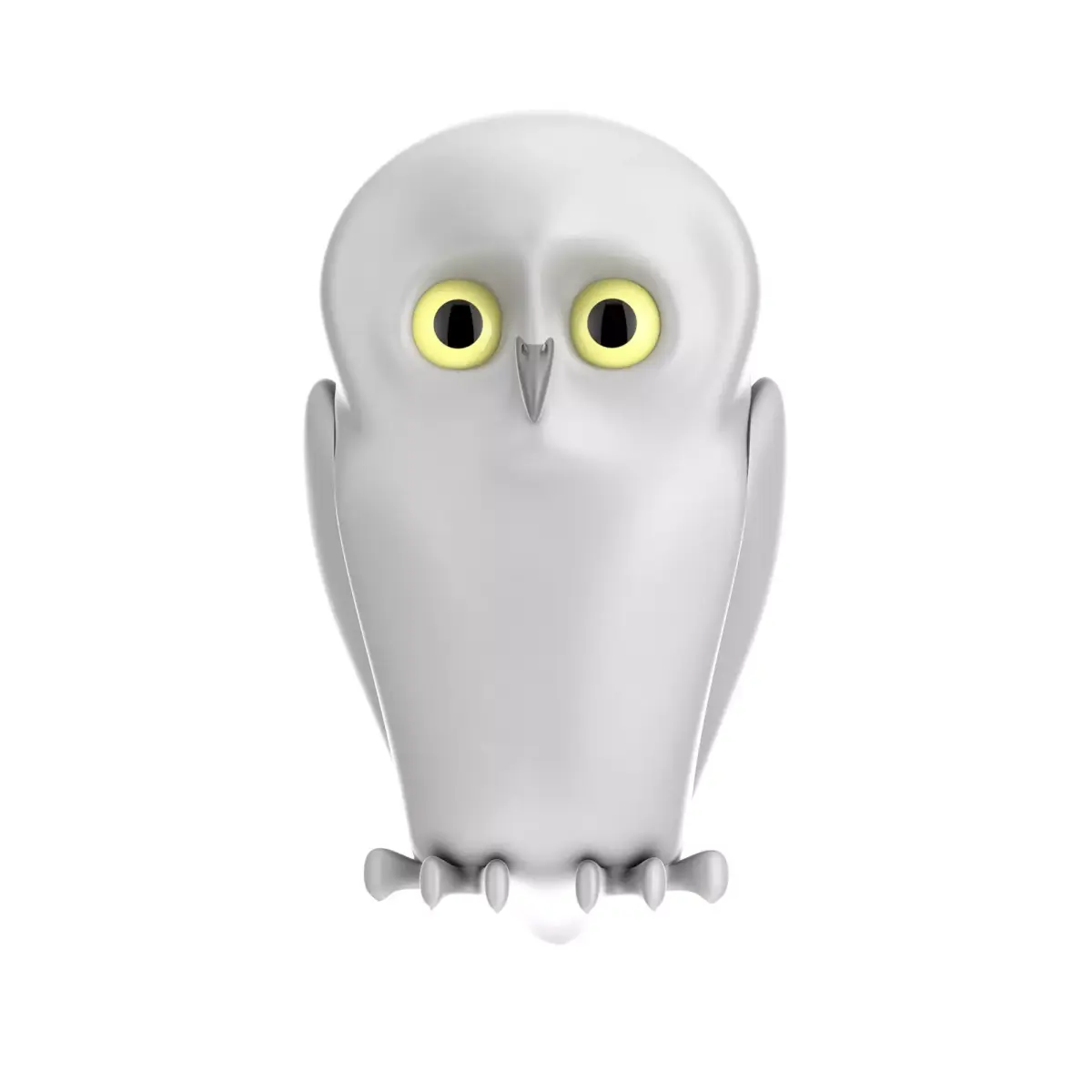 Owl Toy Low-poly 3D model