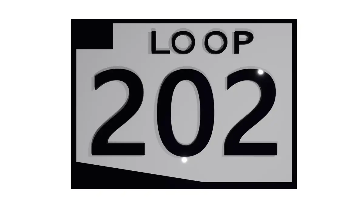 Sign Arizona Loop 202 3D model