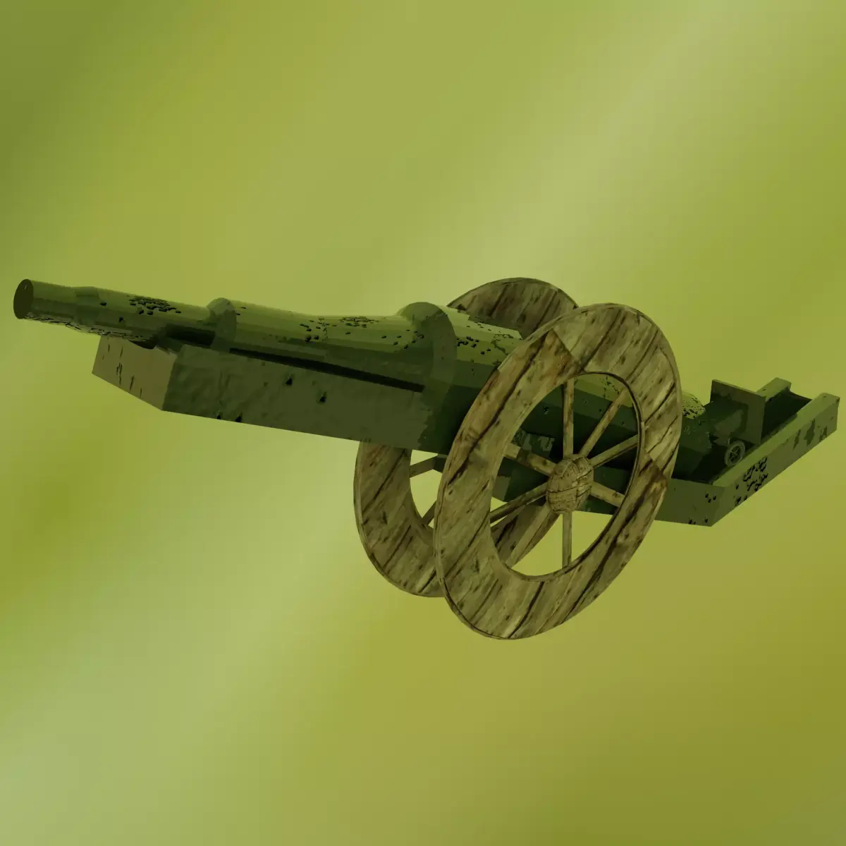 WW1-Cannon Ball Low-poly 3D model