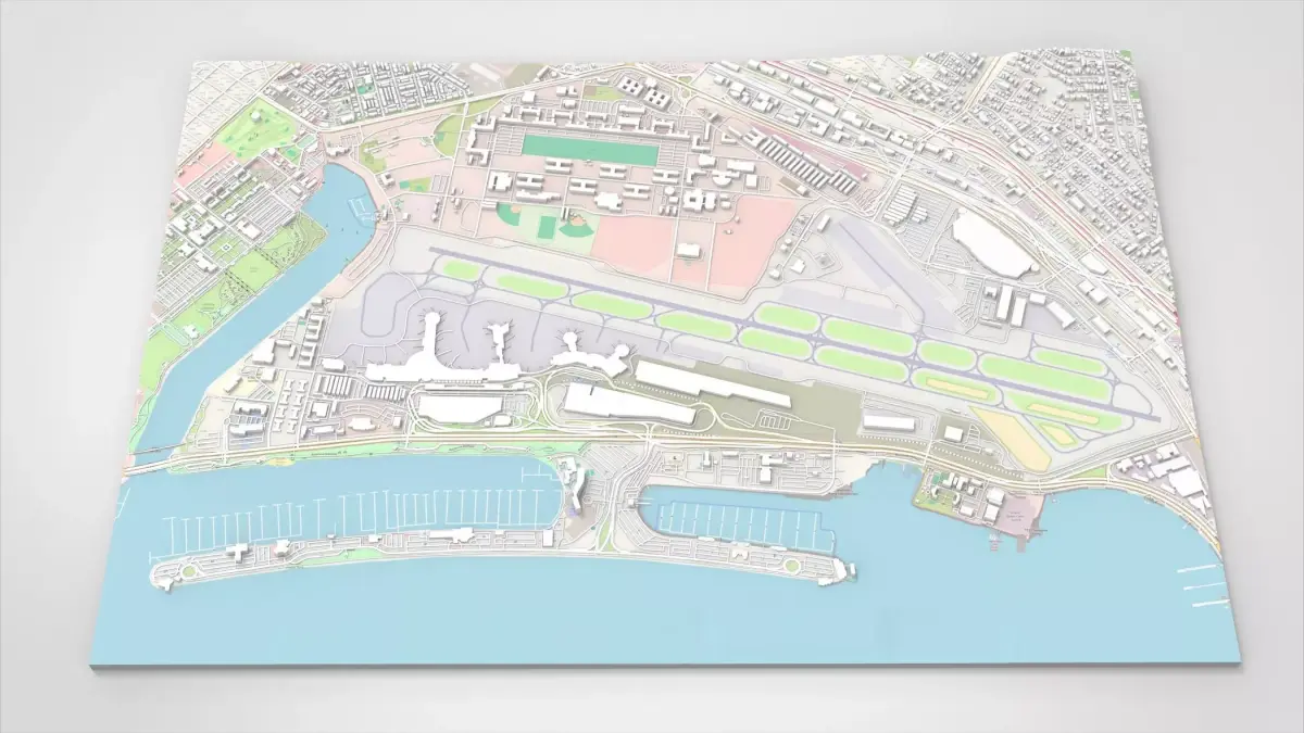 San Diego International Airport California United States 3D model