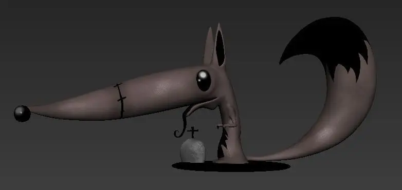 Undead Dog character Free 3D model